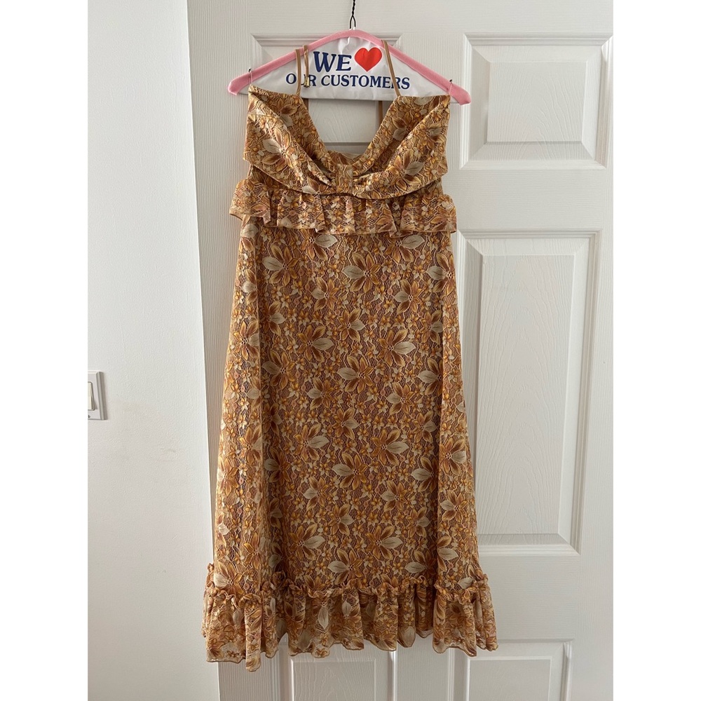 Majorelle Floral Embroidered Dress